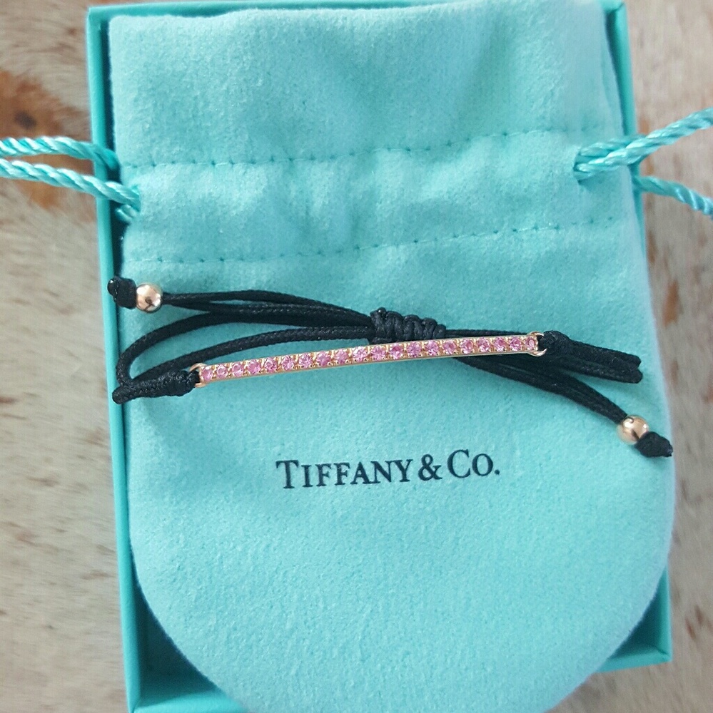 Tiffany & Co. Pink Sapphire 18K Rose Gold Bracelet